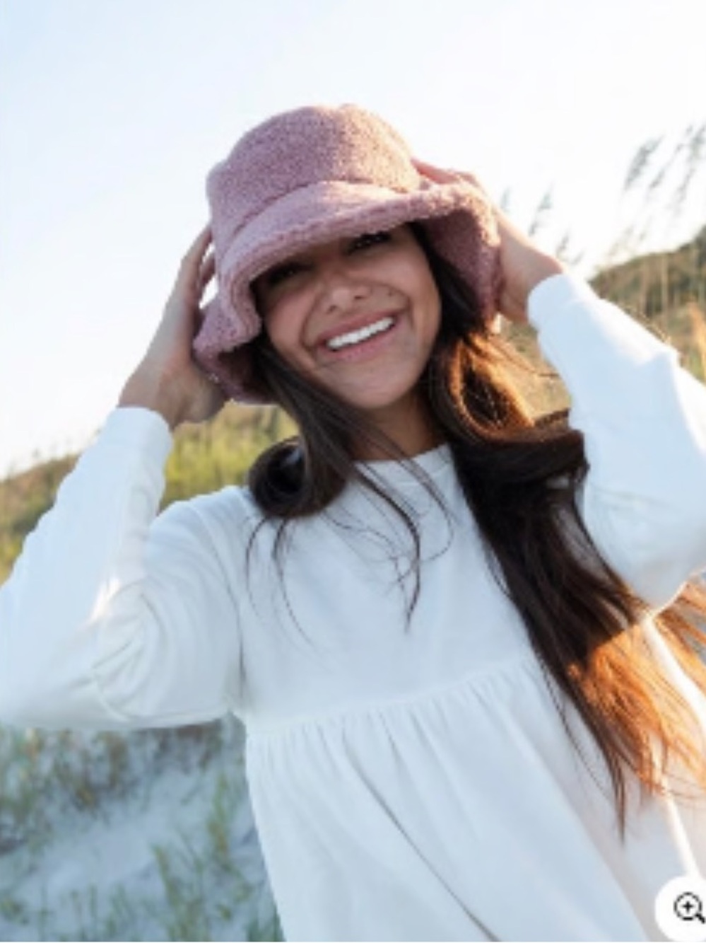 Natural Life Teddy Sherpa Bucket Hat NWT One Size Earthy Boho